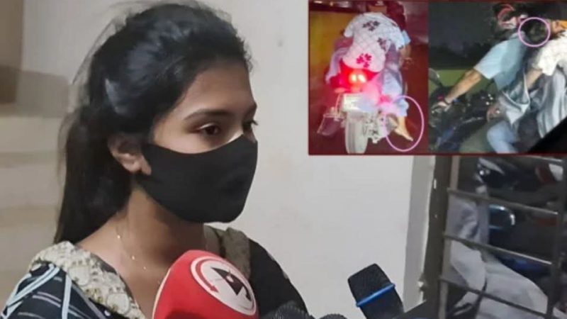 আমি নিজেই মদ খেয়েছি,থানায় এসে বললেন সেই তরুণী