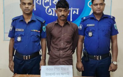 কুড়িগ্রামে ৩শ ইয়াবাসহ মাদক ব্যবসায়ী ইমন আলী গ্রেপ্তার