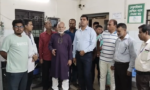 ফুলবাড়ী স্বাস্থ্য কমপ্লেক্সের ছাদ ধসের ঘটনাস্থল পরিদর্শনে এমপি