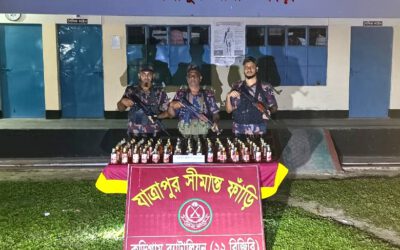কুড়িগ্রামে বিজিবির অভিযানে ১৫ লাখ টাকার চোরাচালানি পণ্য জব্দ,গ্রেপ্তার ২